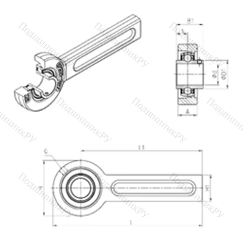 Подшипниковый узел шариковый радиальный UCSP 209