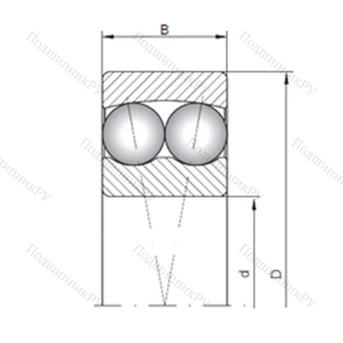 Подшипник шариковый радиальный самоцентрирующийся 1411 от производителя  CX Подшипник шариковый радиальный самоцентрирующийся 1411 от производителя  CX
