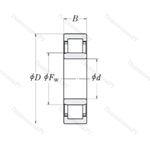 Подшипник роликовый радиальный MMRJ 6.1/2 от производителя  RHP Подшипник роликовый радиальный MMRJ 6.1/2 от производителя  RHP