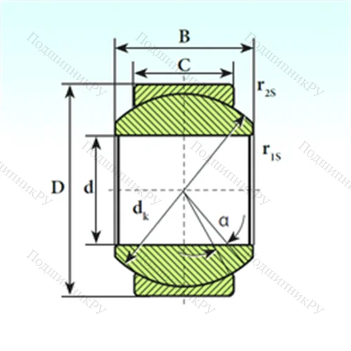 Подшипник скольжения сферический GE 14 SP