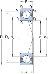 Подшипник S 7005 ACD/P 4A