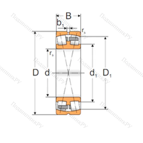 Подшипник роликовый радиальный самоцентрирующийся 22315 MBW 33