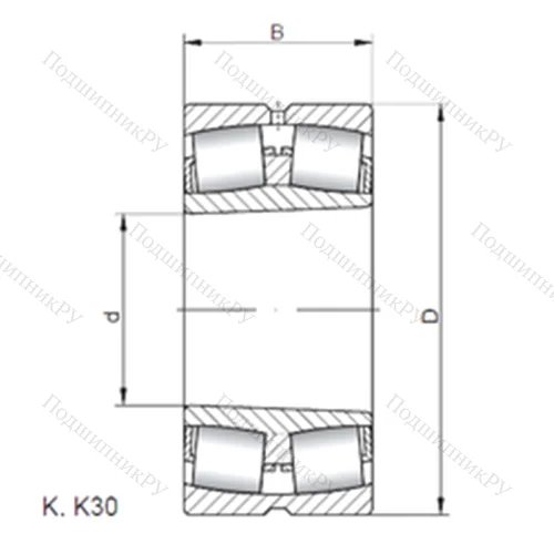 Подшипник роликовый радиальный самоцентрирующийся 22205 KCW 33 от производителя  CX Подшипник роликовый радиальный самоцентрирующийся 22205 KCW 33 от производителя  CX