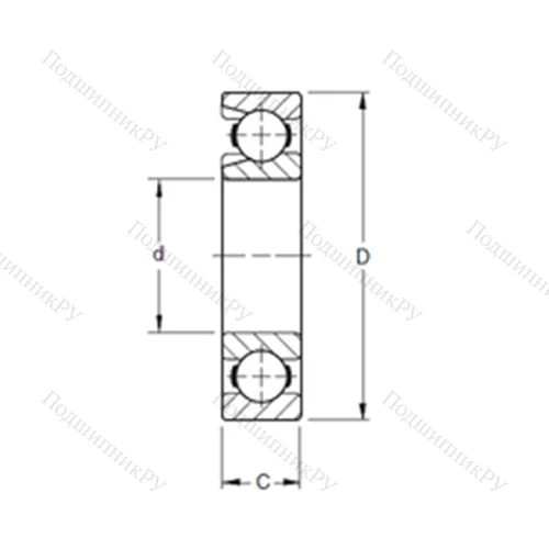 Подшипник шариковый радиальный 348W от производителя  TIMKEN