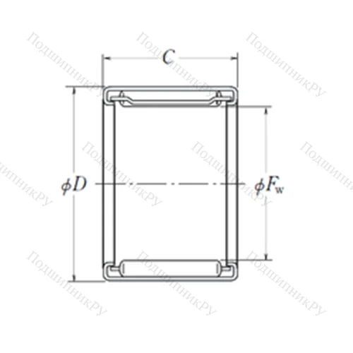 Подшипник игольчатый радиальный FJ-5524