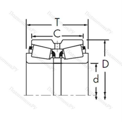 Подшипник роликовый радиально-упорный HM 231149/HM 231116D+HM 231149XA от производителя  TIMKEN Подшипник роликовый радиально-упорный HM 231149/HM 231116D+HM 231149XA от производителя  TIMKEN