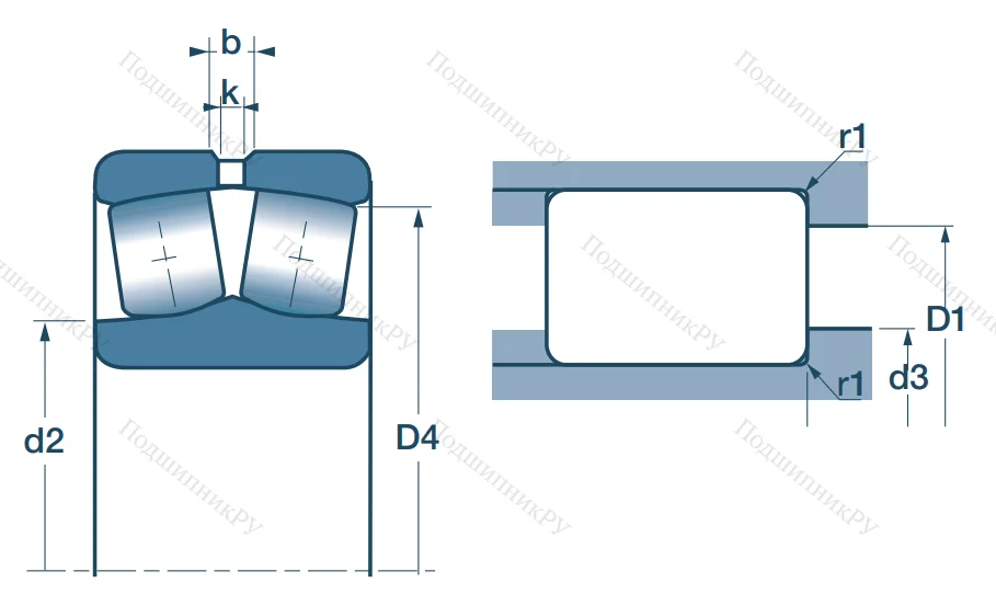 Сферический роликовый подшипник 22224 EMW 33 C 3