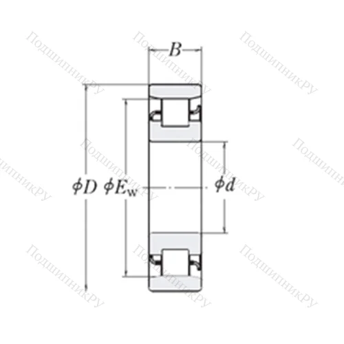 Подшипник роликовый радиальный XLRJ 7.1/2 от производителя  RHP