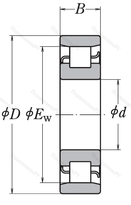 Роликовый цилиндрический подшипник