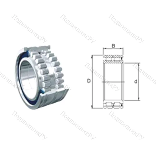 Подшипник роликовый радиальный NCF 5024-2LSV от производителя  ZEN Подшипник роликовый радиальный NCF 5024-2LSV от производителя  ZEN