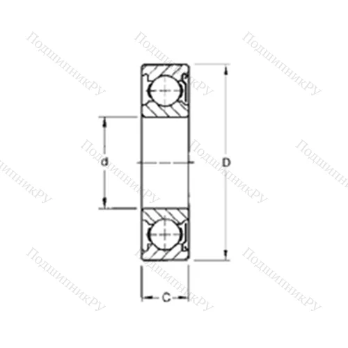 Подшипник шариковый радиальный AS 3KD