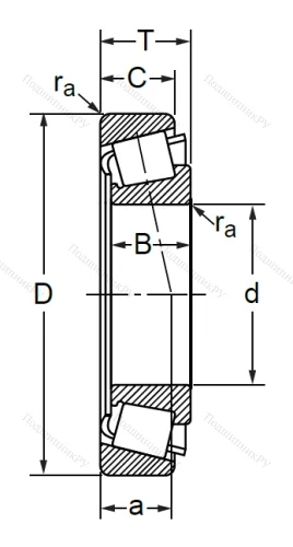 Конический роликовый подшипник 7507 (32207) в Балашихе