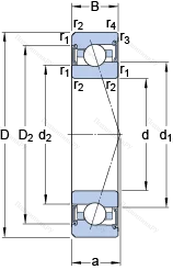 Подшипник S 7020 ACE/P 4BVG 275