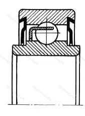 Модификация подшипника 66-1280912Ю2 размер 60x85x11/13