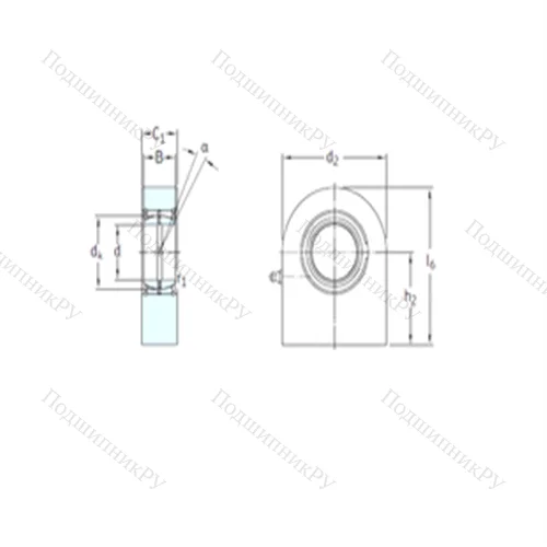 Подшипник скольжения сферический SCF 100ES от производителя  SKF