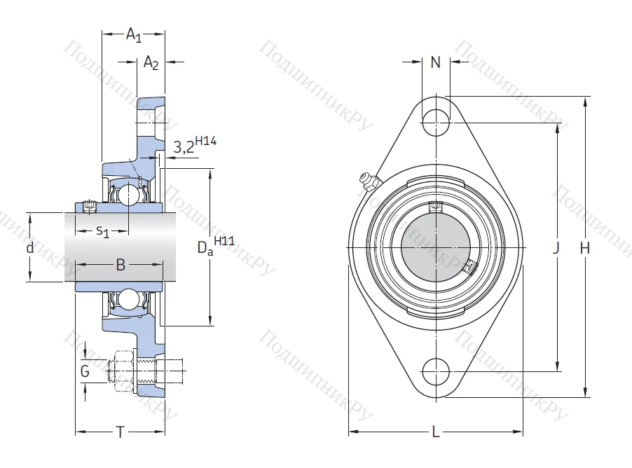 Подшипниковый узел FYTB 25 TF в Балашихе