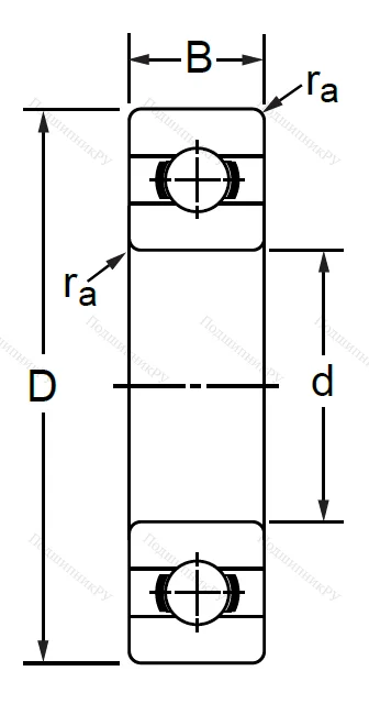 Дюймовый шариковый подшипник RLS 18 (LJ 2.1/2) в Балашихе