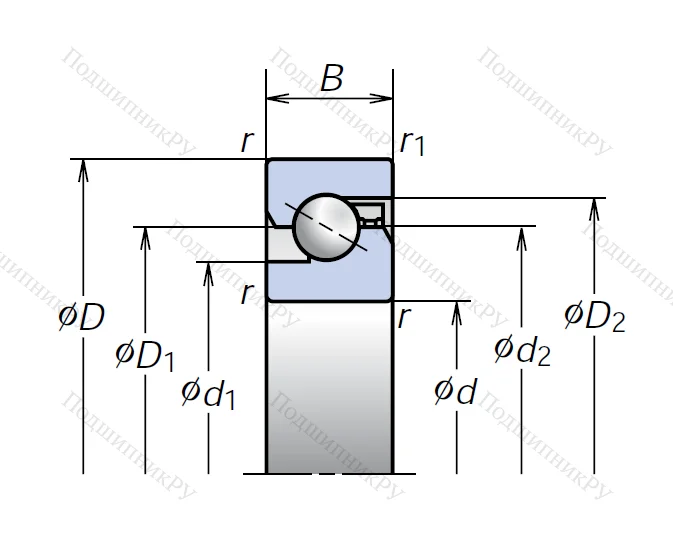 Сверхточный подшипник 25TAC 62CSUHPN 7C