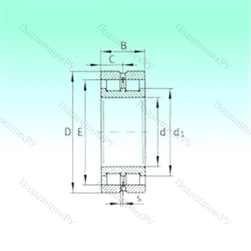 Подшипник роликовый радиальный SL 024968 от производителя  NBS