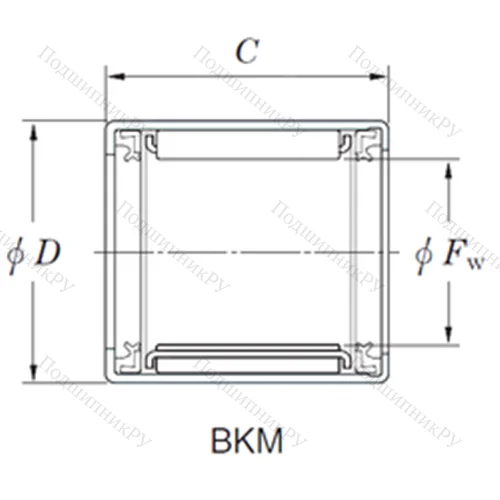Подшипник игольчатый радиальный BKM 2026JUU от производителя  KOYO Подшипник игольчатый радиальный BKM 2026JUU от производителя  KOYO