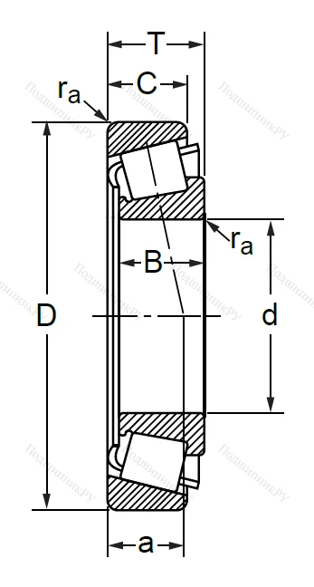 Конический роликовый подшипник 7509-6 A в Балашихе