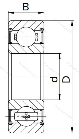 Шариковый однорядный подшипник 80101 (6001 ZZ) в Балашихе