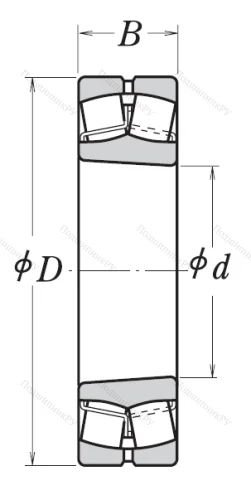 Сферический роликовый подшипник с конической посадкой на вал 22209 EAKE 4 от производителя  NSK