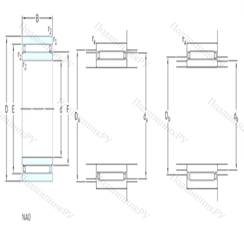 Подшипник игольчатый радиальный NAO 6x17x10TN от производителя  SKF Подшипник игольчатый радиальный NAO 6x17x10TN от производителя  SKF