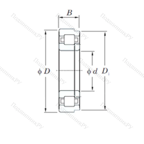 Подшипник роликовый радиальный NUP 422 от производителя  KOYO Подшипник роликовый радиальный NUP 422 от производителя  KOYO