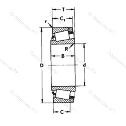 Подшипник роликовый радиально-упорный 331761BE/Q от производителя  SKF