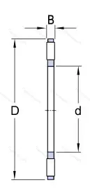 Подшипник  999288 (K 81288M) размер 440x600x52