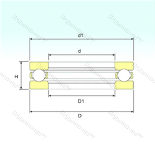 Подшипник шариковый упорный 350015