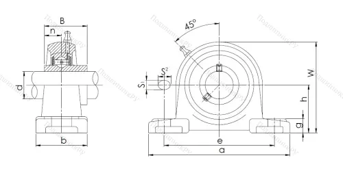 Подшипниковый узел UCP 208 в Балашихе Подшипниковый узел UCP 208 в Балашихе