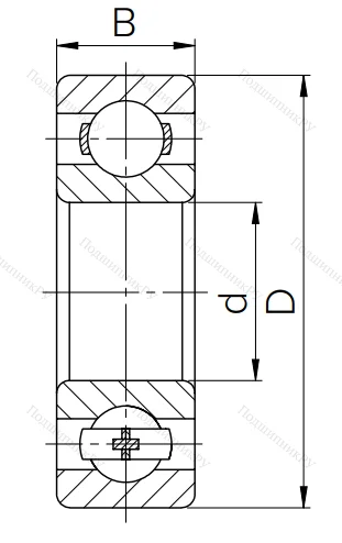 Шариковый однорядный подшипник 124 (6024) в Балашихе