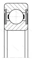 Подшипник  180504 (62204-2RS) размер 20x47x18
