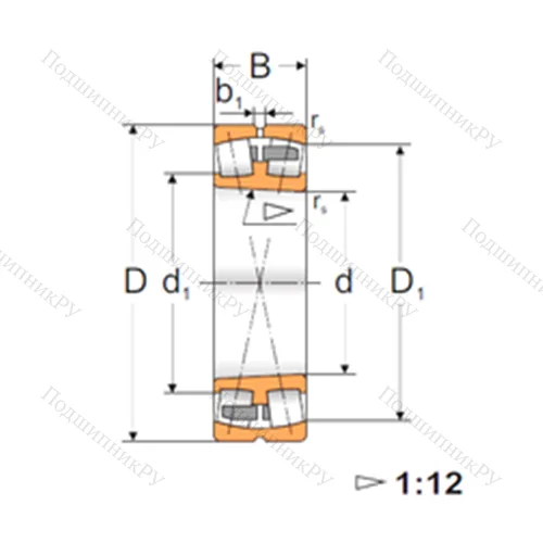 Подшипник роликовый радиальный самоцентрирующийся 23130 KMBW 33
