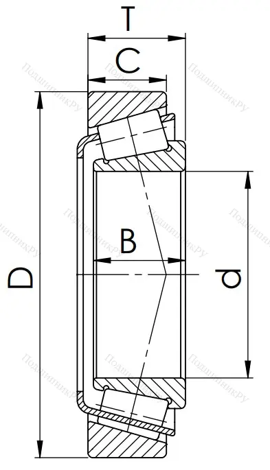 Конический роликовый подшипник 3007213 (33213) в Балашихе