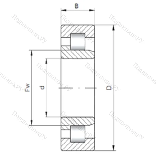 Подшипник роликовый радиальный NJ 2340 E от производителя  CX