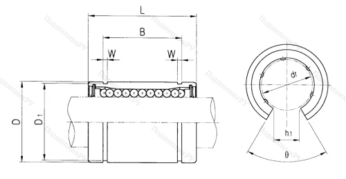 Подшипник LM 50 UU OP в Балашихе