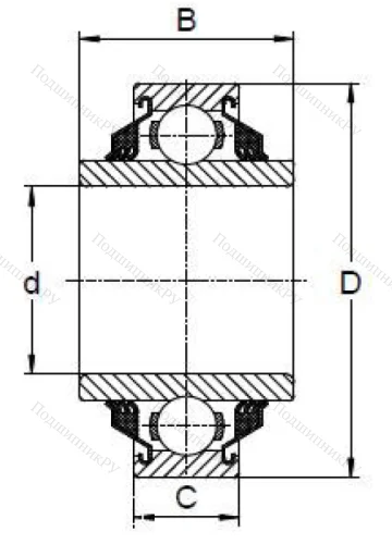 Радиальный шариковый подшипник W 208 PP 5 в Балашихе Радиальный шариковый подшипник W 208 PP 5 в Балашихе