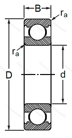 Шариковый однорядный подшипник 76-130 (6030 C 3) в Балашихе