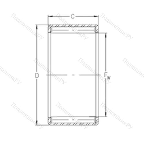 Подшипник игольчатый радиальный SN 68