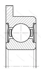 Подшипник  3880086 размер 6x13x6 от производителя  ГПЗ-20