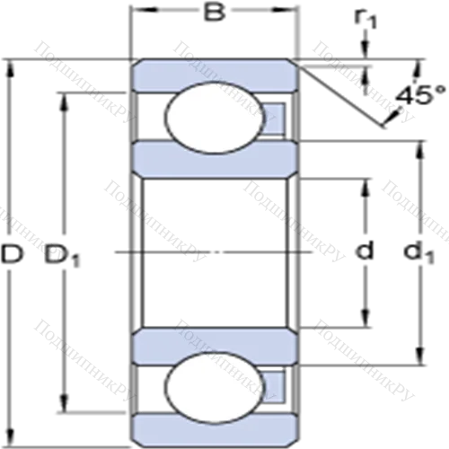 Однорядные полимерные подшипники 6301/HR 11TN от производителя  SKF