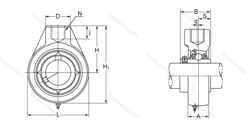 Подшипниковый узел UCHA 206 (UCHB 206) в Балашихе