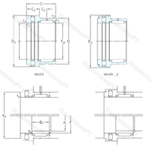 Подшипник комбинированный NKXR 20