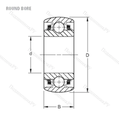 Подшипник шариковый радиальный W 211PPB 2