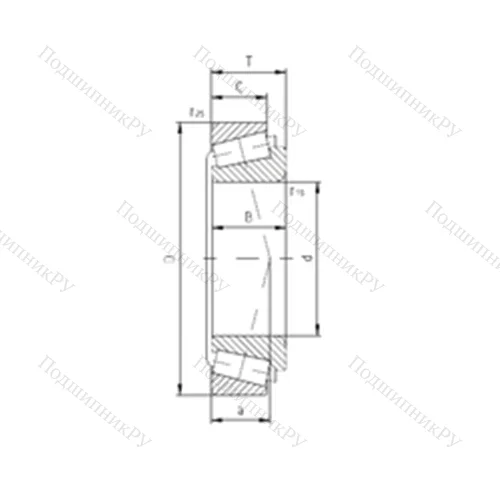 Подшипник роликовый радиально-упорный PLC 64-2-3