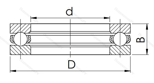 Упорный шариковый подшипник 8124 (51124) в Балашихе