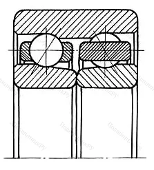 Модификация подшипника 286896Д размер 480x620x106
